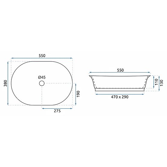 Nadčasové umyvadlo REA WILMA RUSTIC