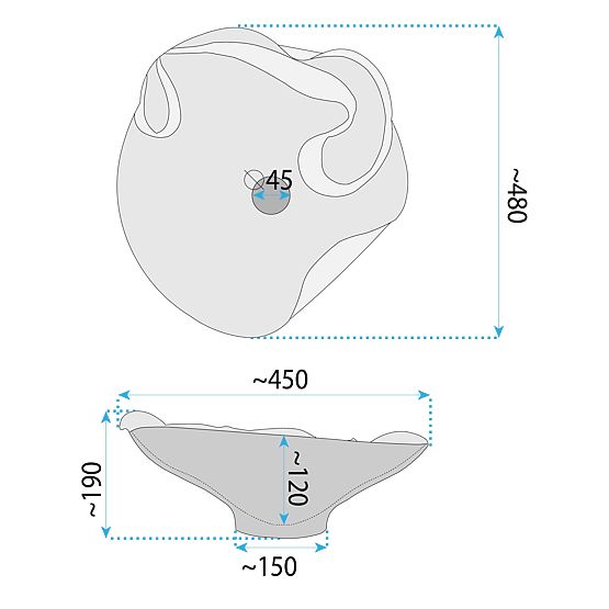 Nadstolní umyvadlo Rea HM-12 Handmade ART