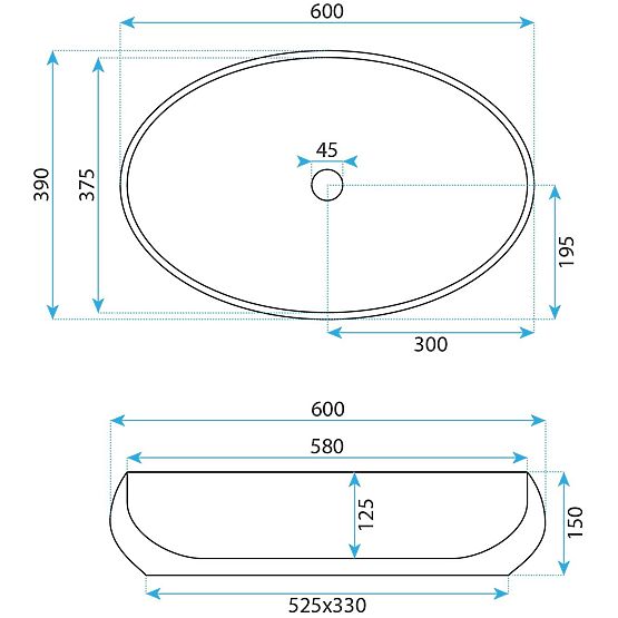 Nadstolní umyvadlo Rea Maya