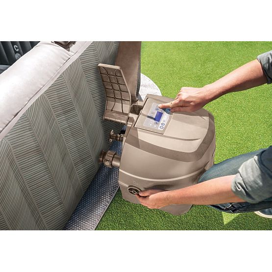 Nafukovací čtvercové SPA bazén s hydromasáží pro 4 osoby 175x71 cm prémiové příslušenství INTEX 2844