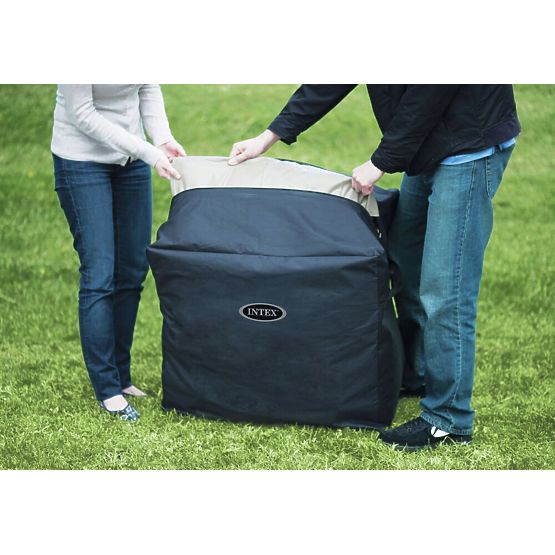 Nafukovací čtvercové SPA bazén s hydromasáží pro 4 osoby 175x71 cm prémiové příslušenství INTEX 2844