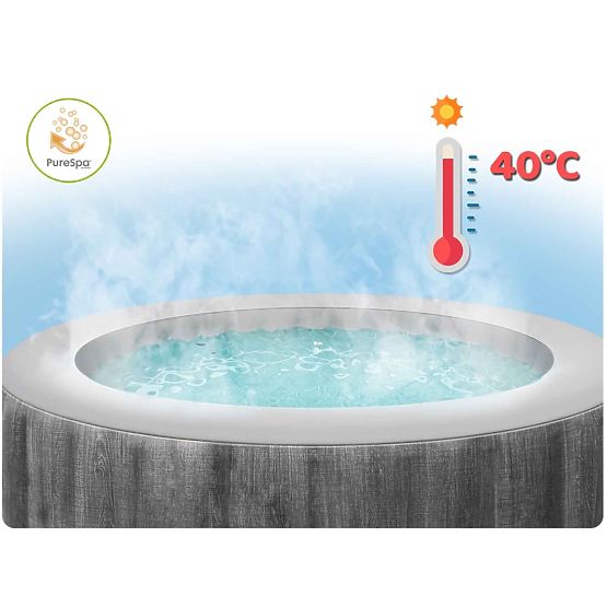 Nafukovací čtvercové SPA bazén s hydromasáží pro 4 osoby 175x71 cm prémiové příslušenství INTEX 2844