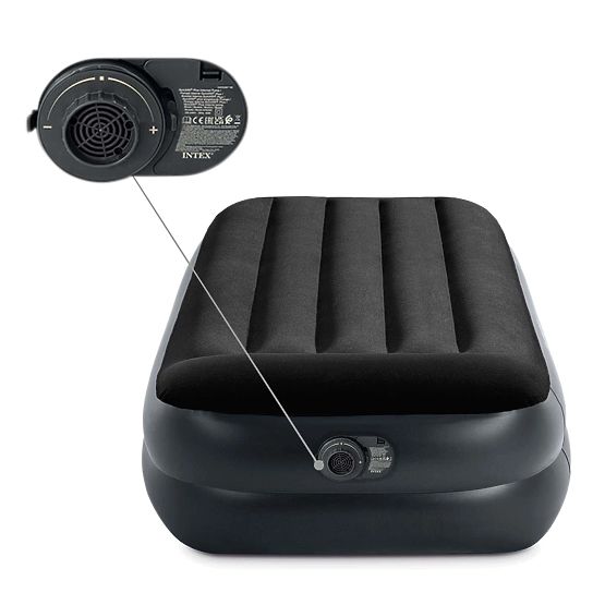Nafukovací matrace pro jednu osobu 191x99x42 cm s vestavěnou elektrickou pumpou postel INTEX 64122