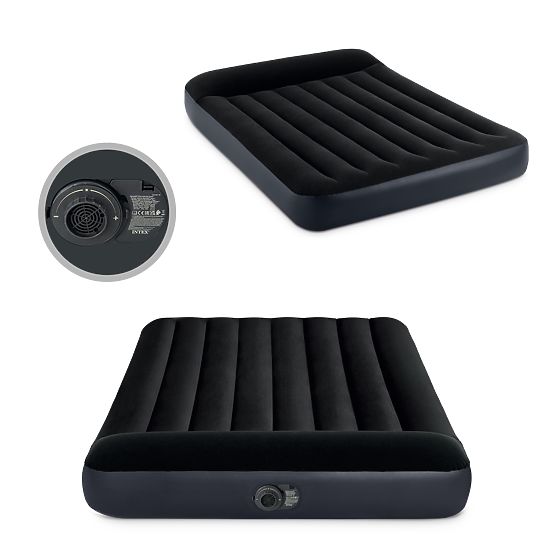 Nafukovací matrace s pumpou postel velur Intex 64148ND