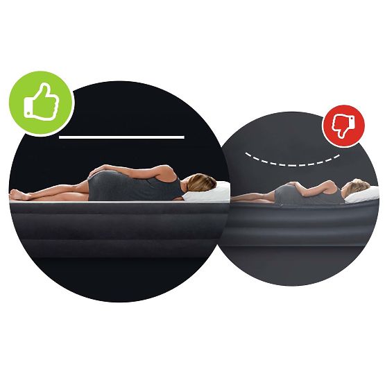 Nafukovací matrace s pumpou postel velur Intex 64148ND