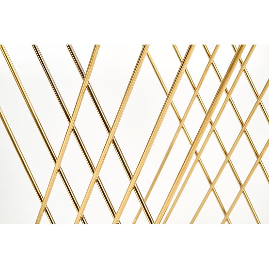 NANCY stolek zlatý / průhledný