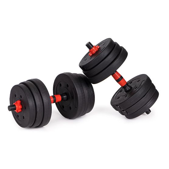 Nastavitelné činky 2 x 20kg činka sada 40kg osa