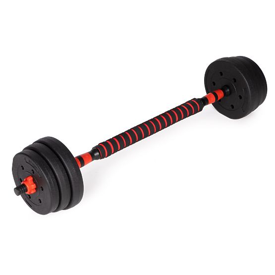 Nastavitelné činky 2 x 20kg činka sada 40kg osa
