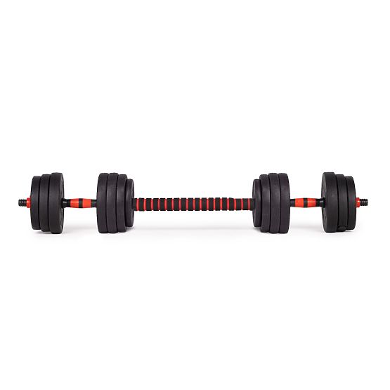 Nastavitelné činky 2 x 20kg činka sada 40kg osa