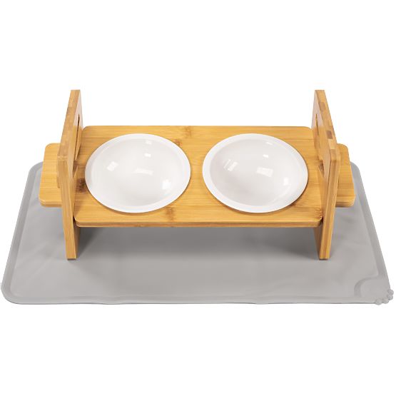 Nastavitelné Keramické Misky pro Psa nebo Kočku se Silikonovou Podložkou Sada PJ-082