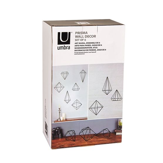 Nástěnná dekorace PRISMA umbra