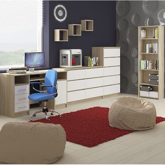 NÁSTĚNNÁ POLICE K 25x25cm SADA 3ks DUB SONOMA