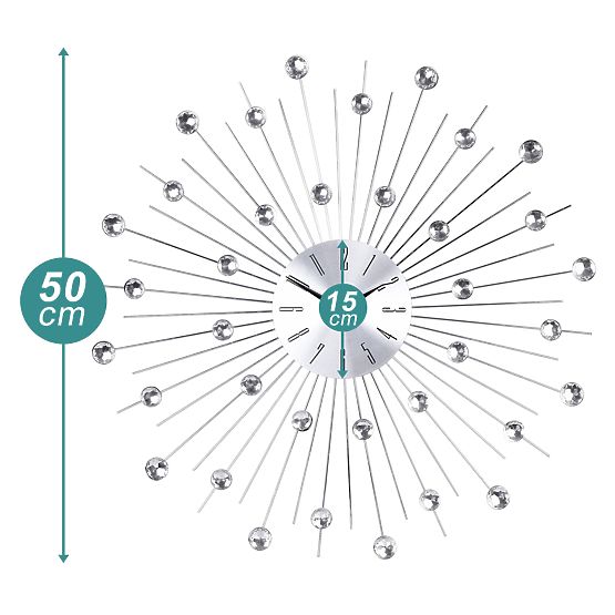 Nástěnné hodiny Cristal Moon - 50 cm