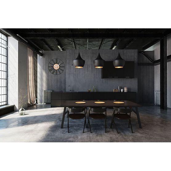 Nástěnné hodiny LOFT ROUND - 35 cm