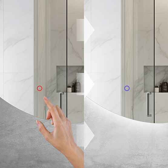 NÁSTĚNNÉ LED ZRCADLO 120x55cm YH-3359