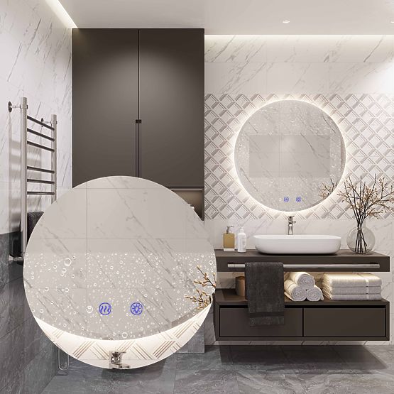 NÁSTĚNNÉ LED ZRCADLO 80cm HZJ080