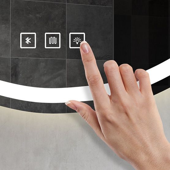 NÁSTĚNNÉ LED ZRCADLO S BLUETOOTH FUNKCÍ 70x100cm FOG