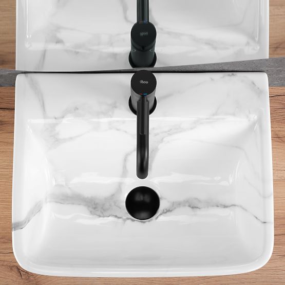 Nástěnné umyvadlo na desku Rea Altea Cloudy