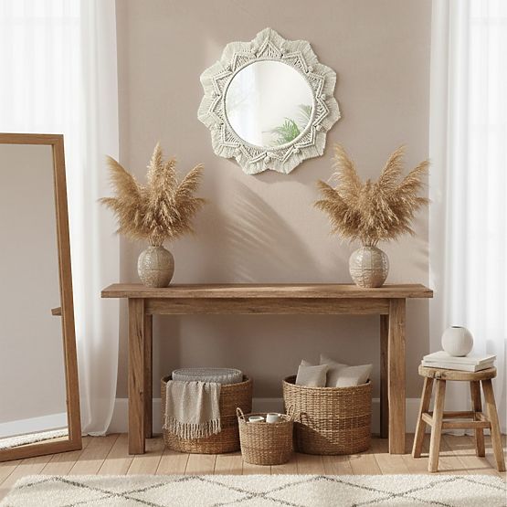 Nástěnné zrcadlo BOHO - 50 cm 