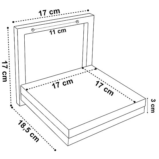 Nástěnný květináč TORGET ČERNÝ MARMOR