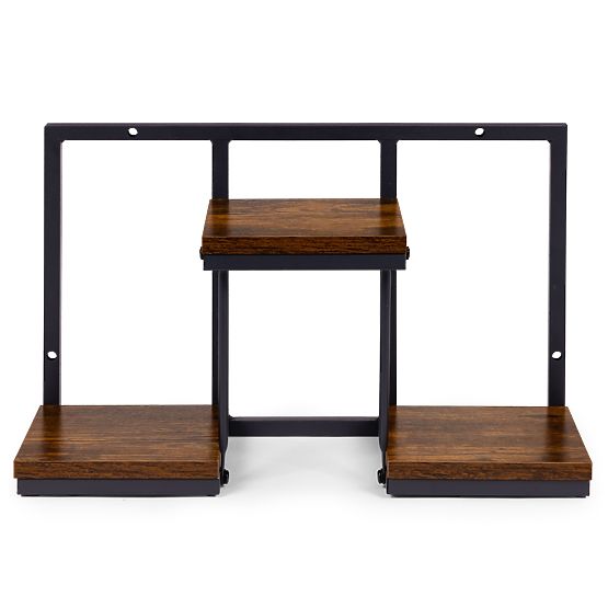 Nástěnný květinový stojan závěsná police na květiny dekorace 3 úrovně loft ModernHome