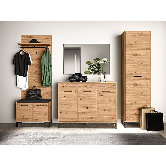 Nástěnný věšák Nevio - dub artisan