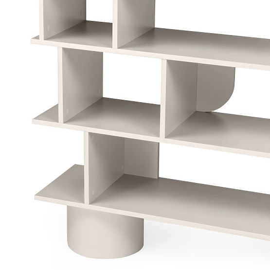 Nízký regál Rangali, kašmírový, zaoblený