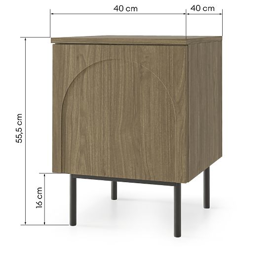 Noční stolek Helene, Ořech Villa