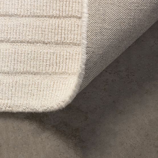 Obdélníkový koberec Dunes, oblouky, vlněný, krémový, Velikost koberců: 190x290