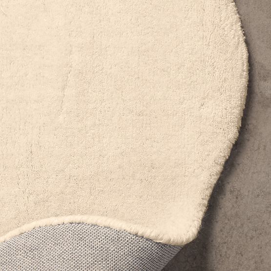 Obdélníkový koberec Sable, vlnitý, vlněný, krémový, Velikost koberce: 190x290