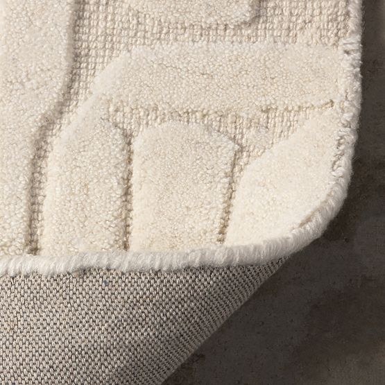 Obdélníkový koberec Sophia, tuftovaný, bavlněný, krémový, Velikost koberců: 190x290