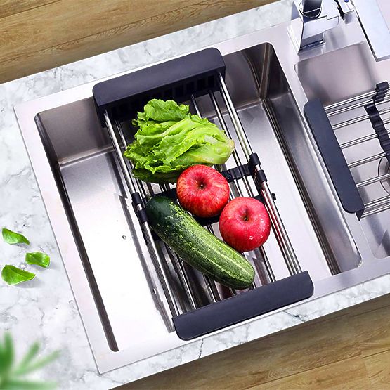 Odkapávač košík na dřez ORDOS černý