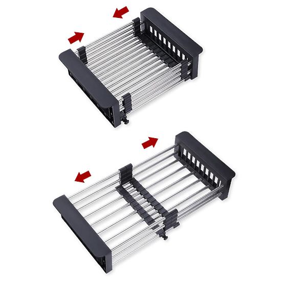 Odkapávač košík na dřez ORDOS černý