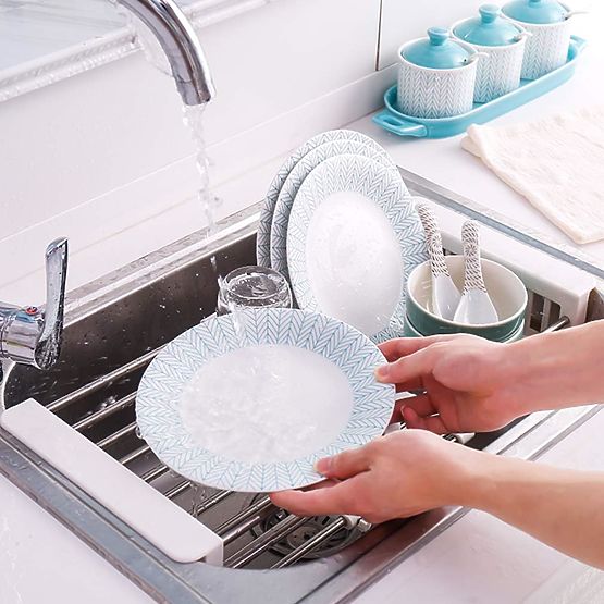 Odkapávač sušička na zeleninu ORDOS bílý na dřez