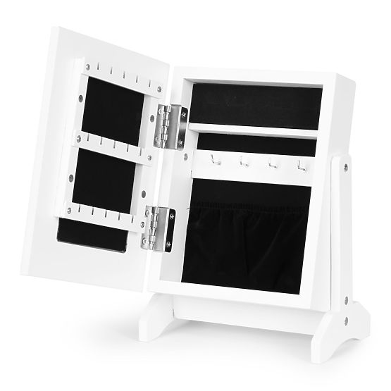 Organizér krabička šperkovnice na šperky se zrcadlem ModernHome