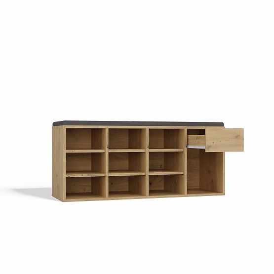 Otevřená botníková skříňka TALLIN DUB ARTISAN do předsíně