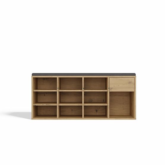 Otevřená botníková skříňka TALLIN DUB ARTISAN do předsíně