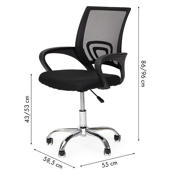 Otočná kancelářská židle profilovaná