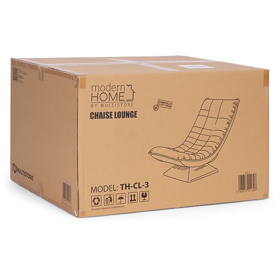 Otočná relaxační křeslo s nastavitelným lehátkem do obývacího pokoje béžové ModernHome