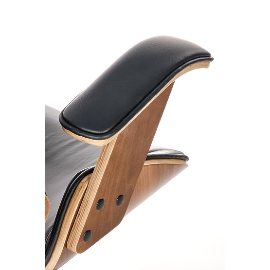 Otočná židle IGNAZIO, ořechová-černá (1p=1ks)