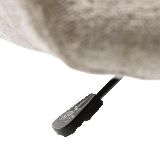 Otočná židle Miguel, světle béžová