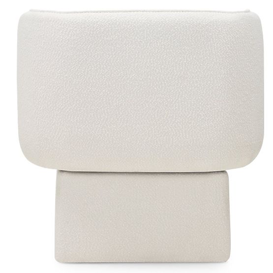 Otočná židle One bílá, boucle