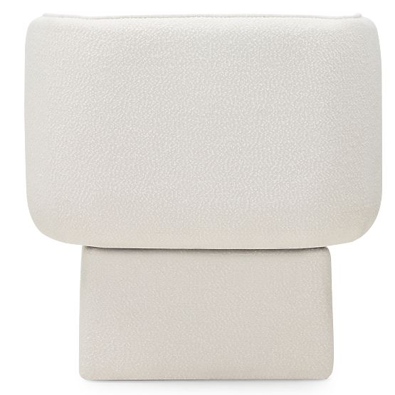 Otočná židle One bílá, boucle