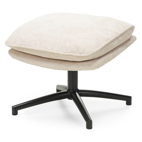 Otočná židle s podnožkou Verano béžová