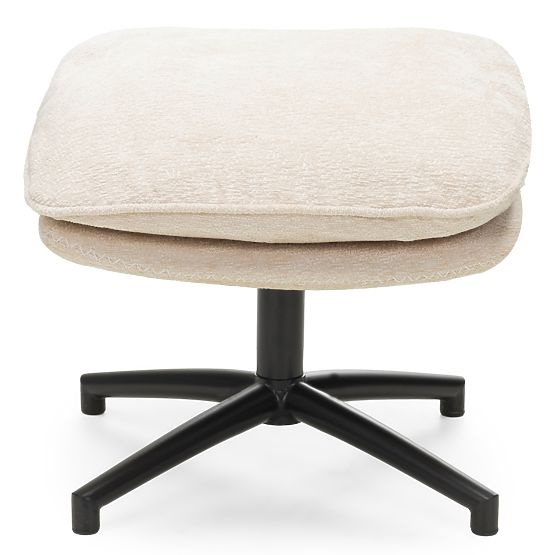 Otočná židle s podnožkou Verano béžová