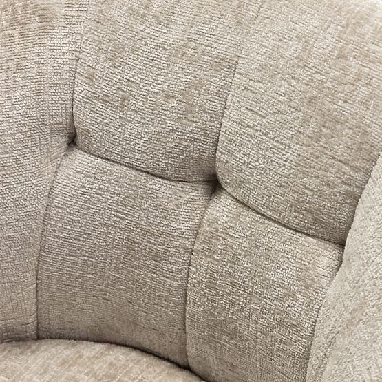 Otočná židle Santos světle béžová/černé nohy