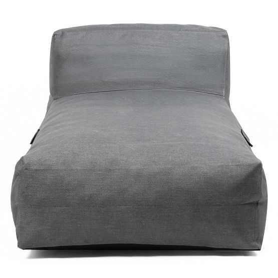 Otoman k zahradnímu rohovému setu Vacuum s potahem, šedá