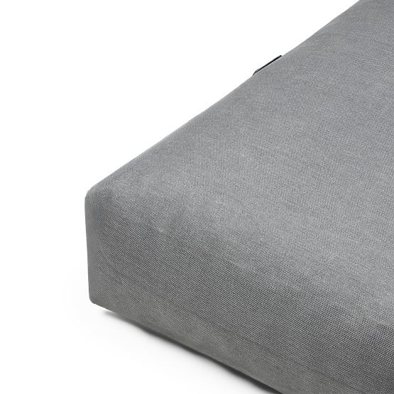 Otoman k zahradnímu rohovému setu Vacuum s potahem, šedá