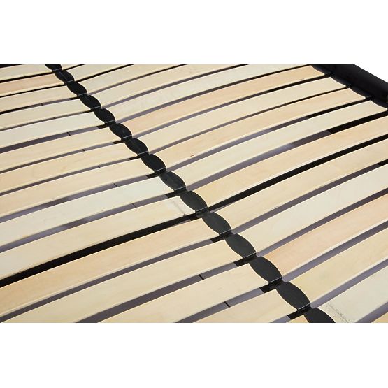 Čalouněná postel s vysokým čelem PALLAZO černá - 160x200 cm