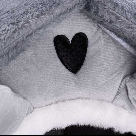 Plyšový domek pro kočku JASPER šedý